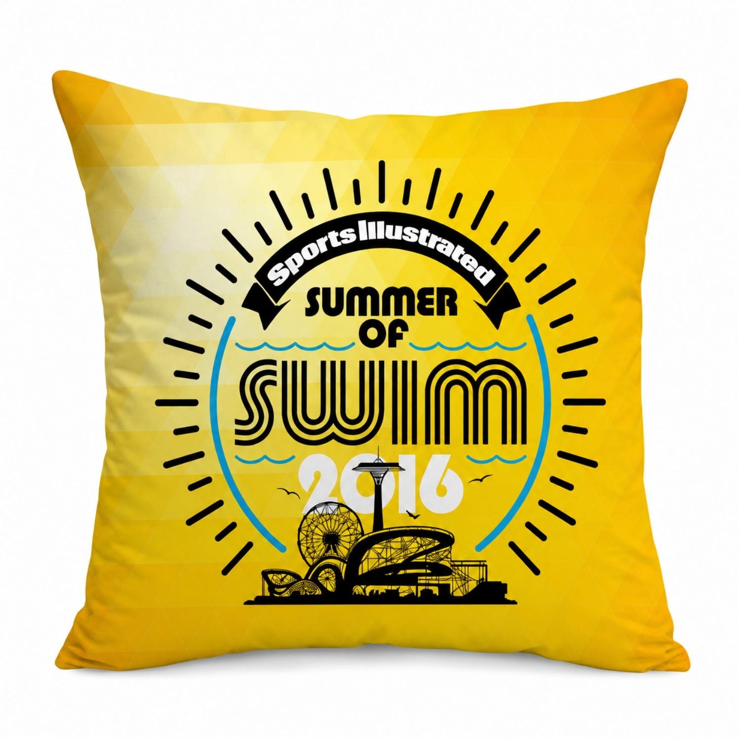 Coussin décoratif sublimé, 12x12, fermeture éclair invisible, insert amovible, housse lavable