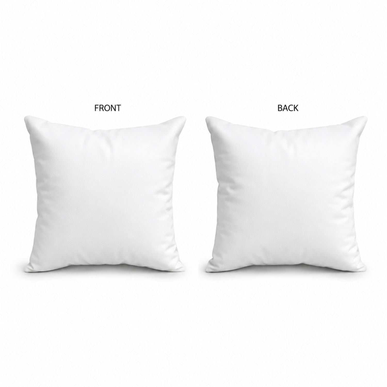 Coussin décoratif sublimé, 12x12, fermeture éclair invisible, insert amovible, housse lavable