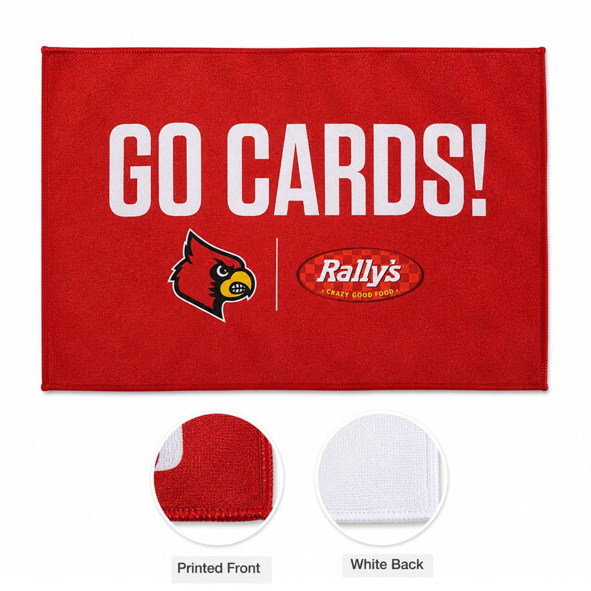 Microfiber Dri-Lite Terry Rally, Sports, Skate Towel, 12x18 Sublimated Edge to Edge 1 side