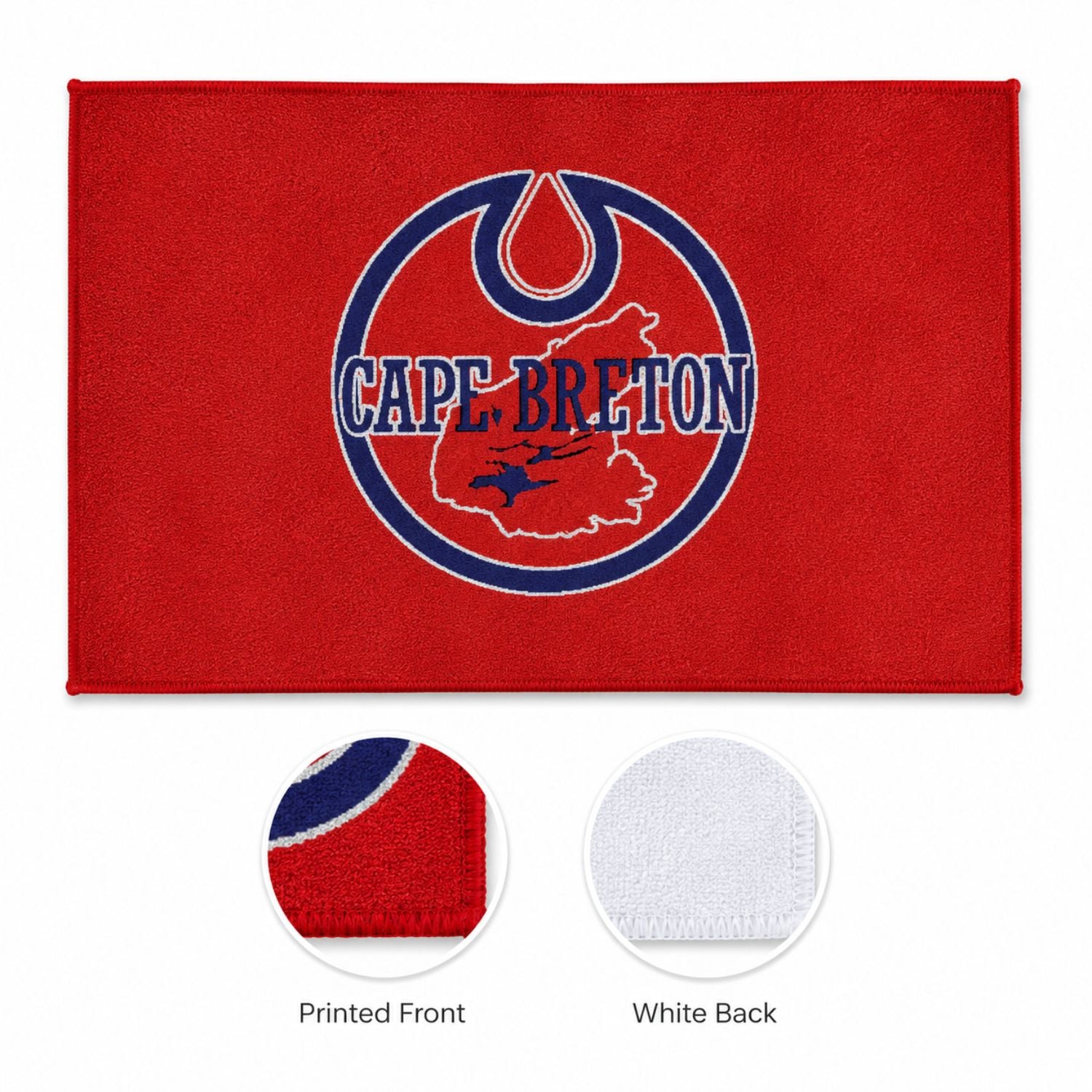 Microfiber Dri-Lite Terry Rally, Sports, Skate Towel, 12x18 Sublimated Edge to Edge 1 side