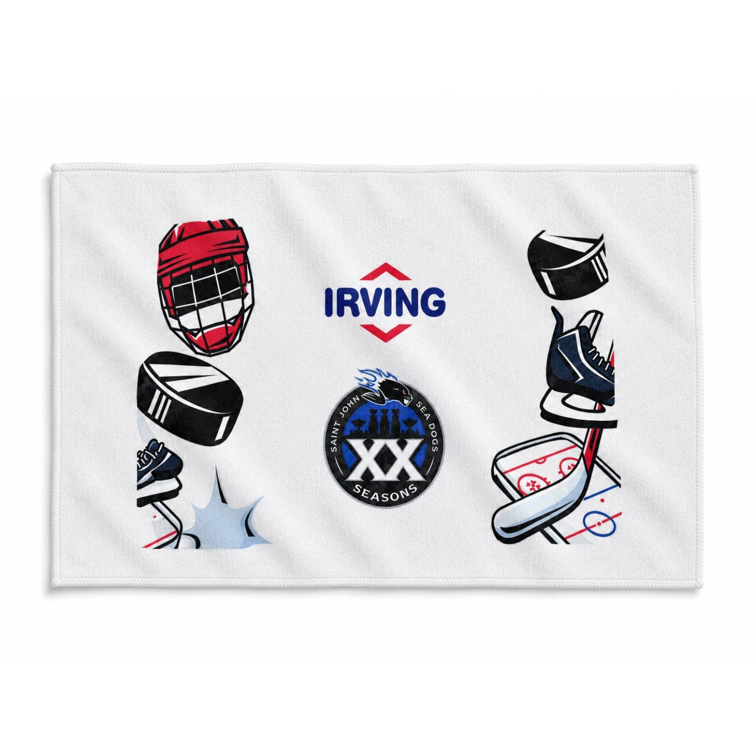 White Microfiber Dri-Lite Terry Sponsorship Rally Towel, 12x18, Sublimated Full Color