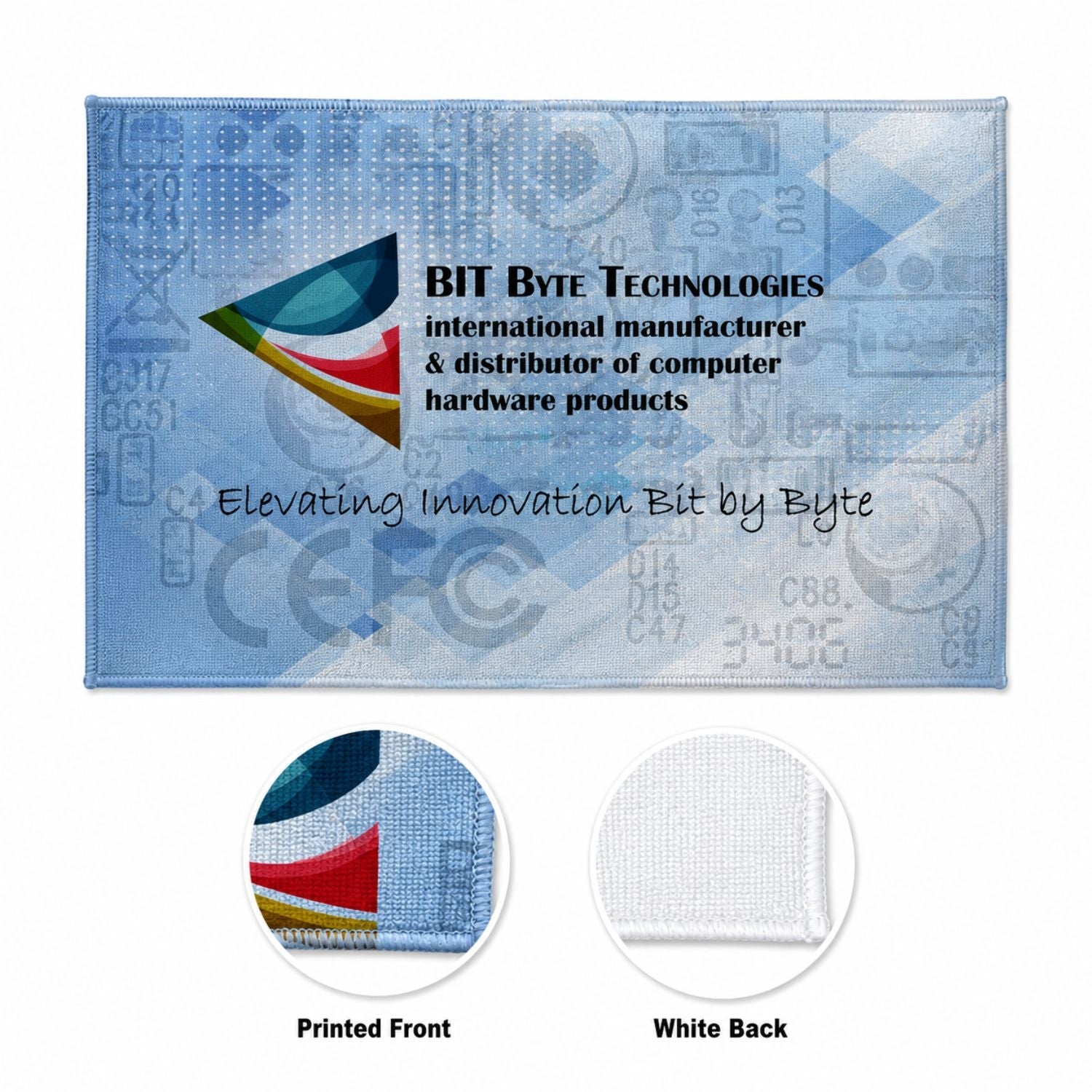 Microfiber Dri-Lite Terry Rally, Sports, Skate Towel, 12x18 Sublimated Edge to Edge 1 side