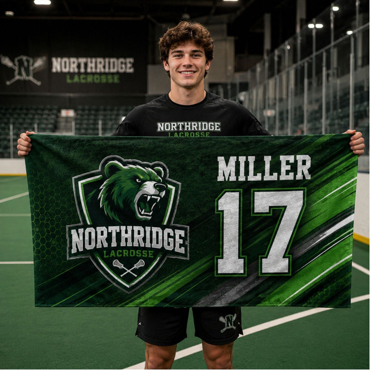Team Towel in Microfiber Dri-Lite Terry, 30x60, Sublimated Shower Towel