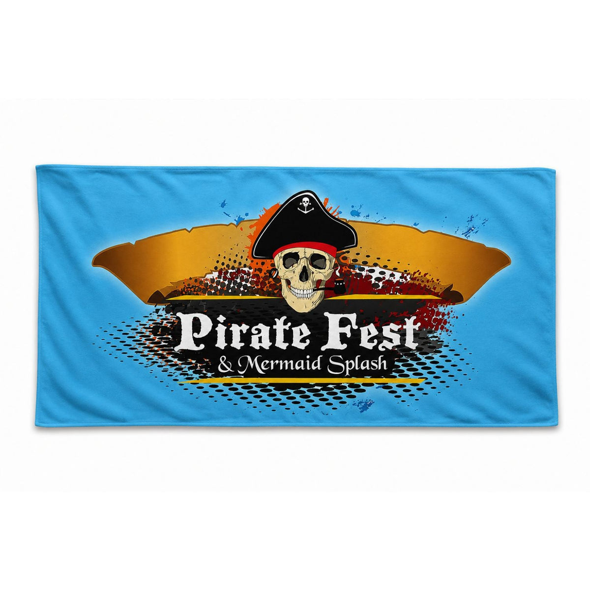 Absorbent Microfiber Dri-Lite Terry Beach, Shower Towel, 30x60, Sublimated Edge to Edge 1 side
