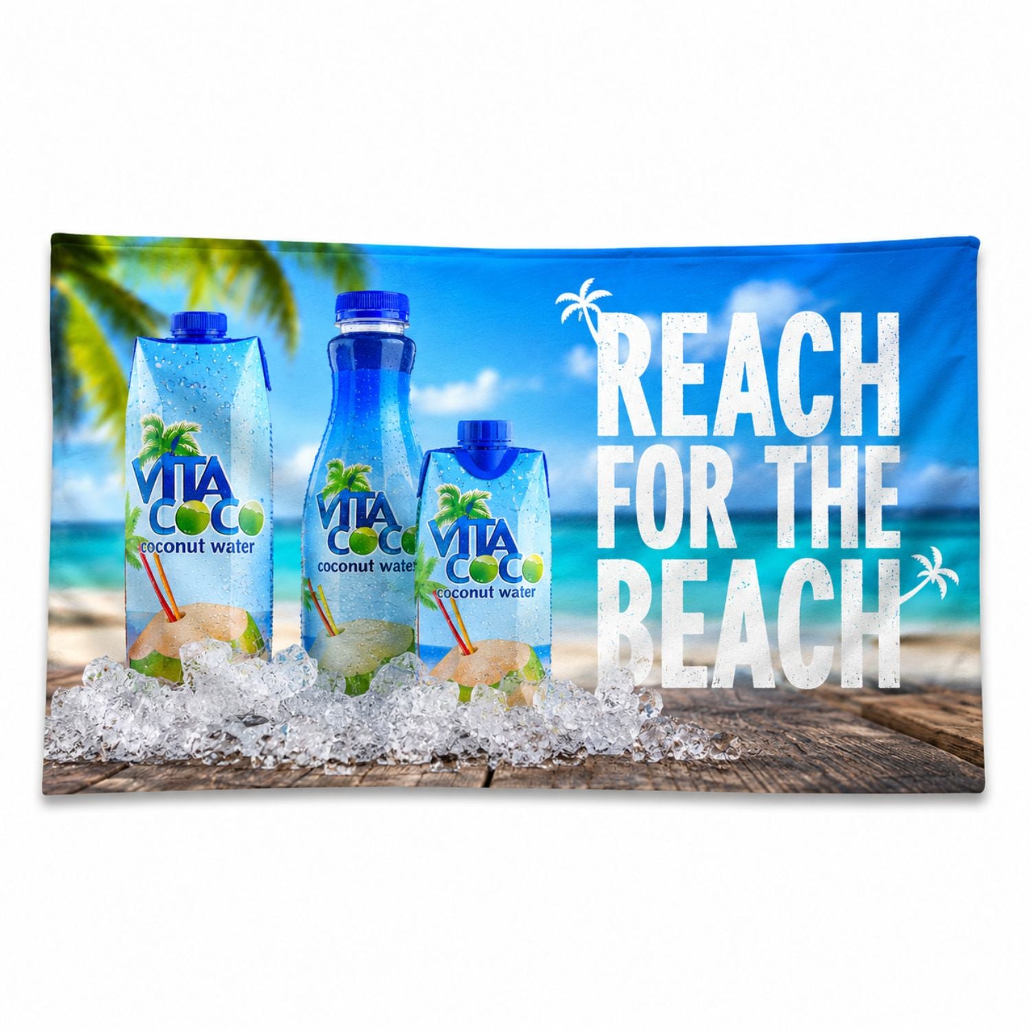 Absorbent Microfiber Dri-Lite Terry Terry Pool Towel, 20x40, Sublimated Edge to Edge 1 side