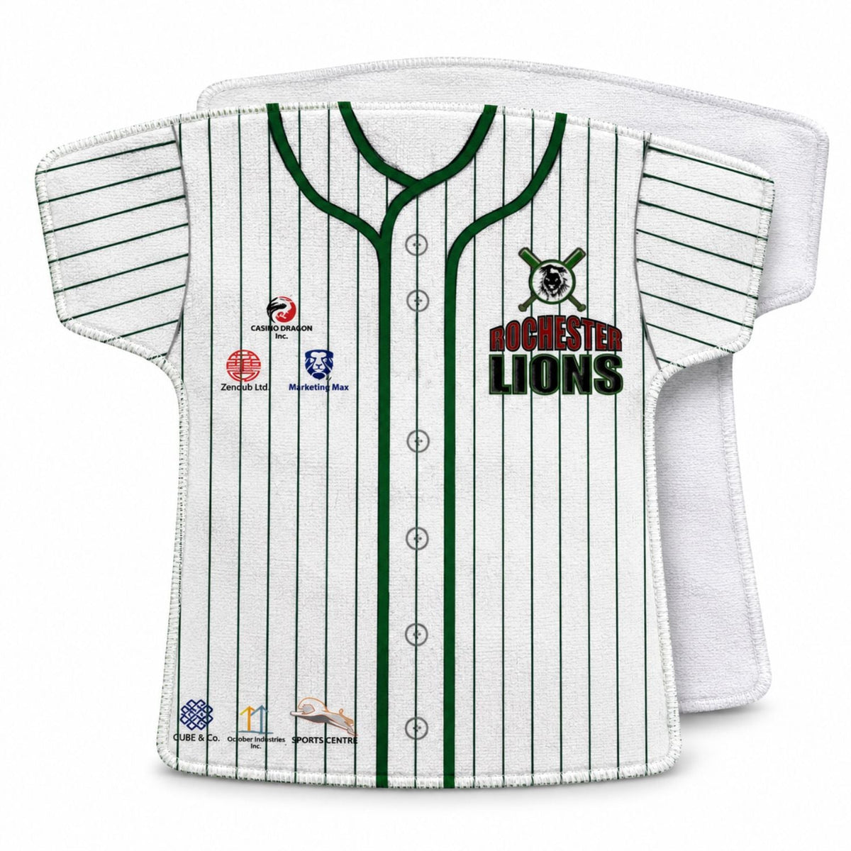 Jersey Shape Microfiber Dri-Lite Terry Keepsake Towel, Short sleeves, 18x17, Sublimated Front