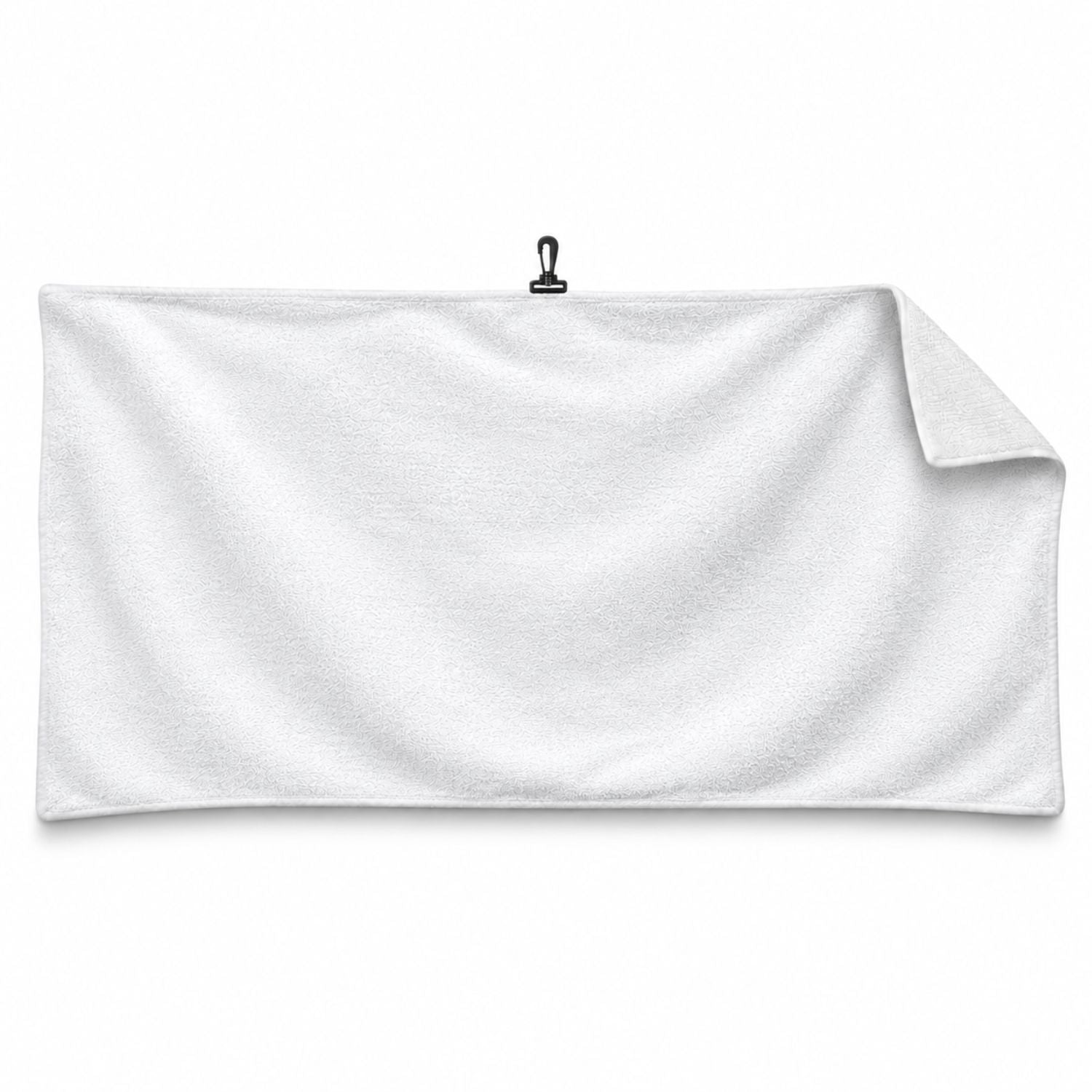 Oversized Golf Towel in Microfiber Dri-Lite Terry, 20x40, with Black Swivel Hook, Sublimated 1 side