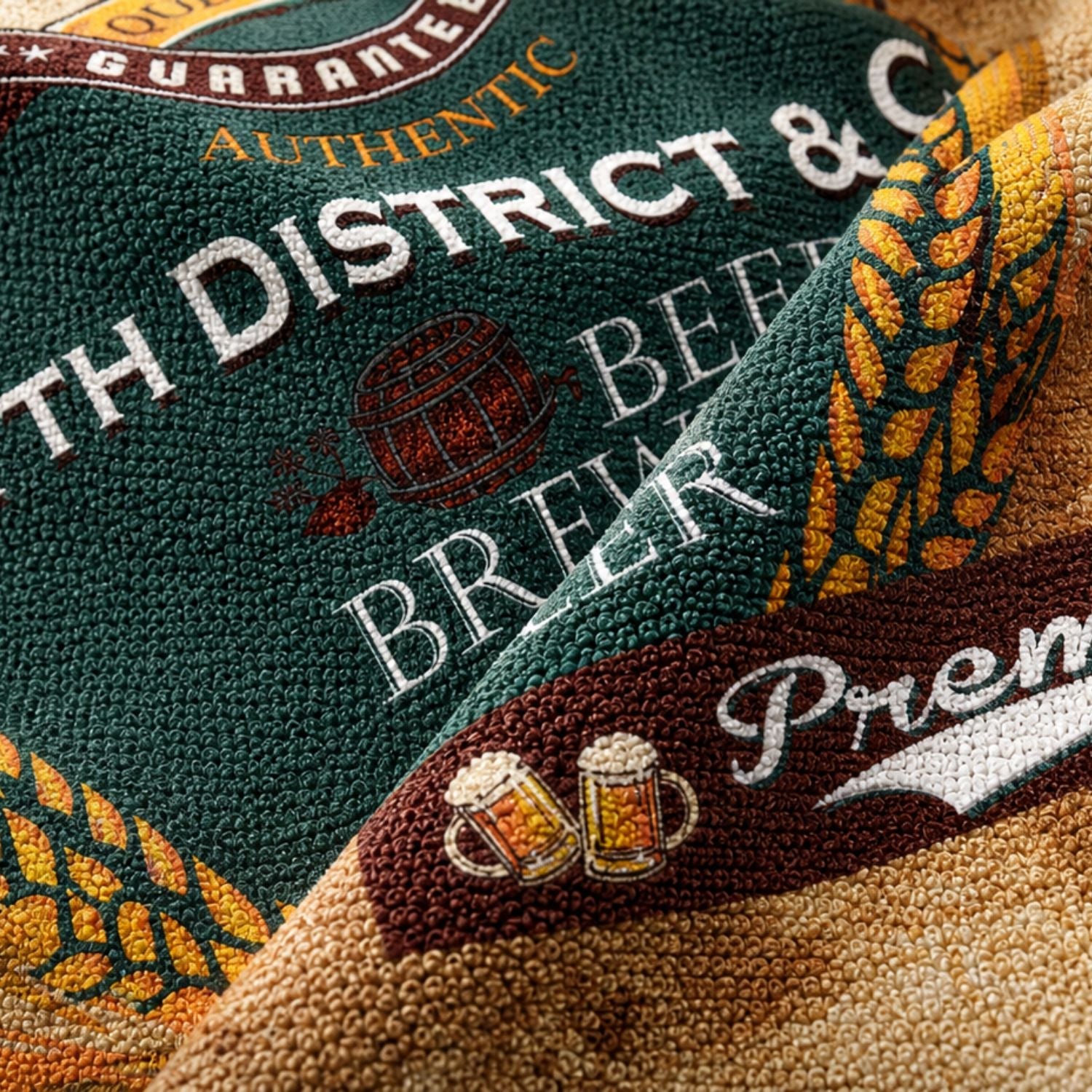 Absorbent Microfiber Dri-Lite Terry Beach, Travel Towel, 22x44, Sublimated Edge to Edge 1 side