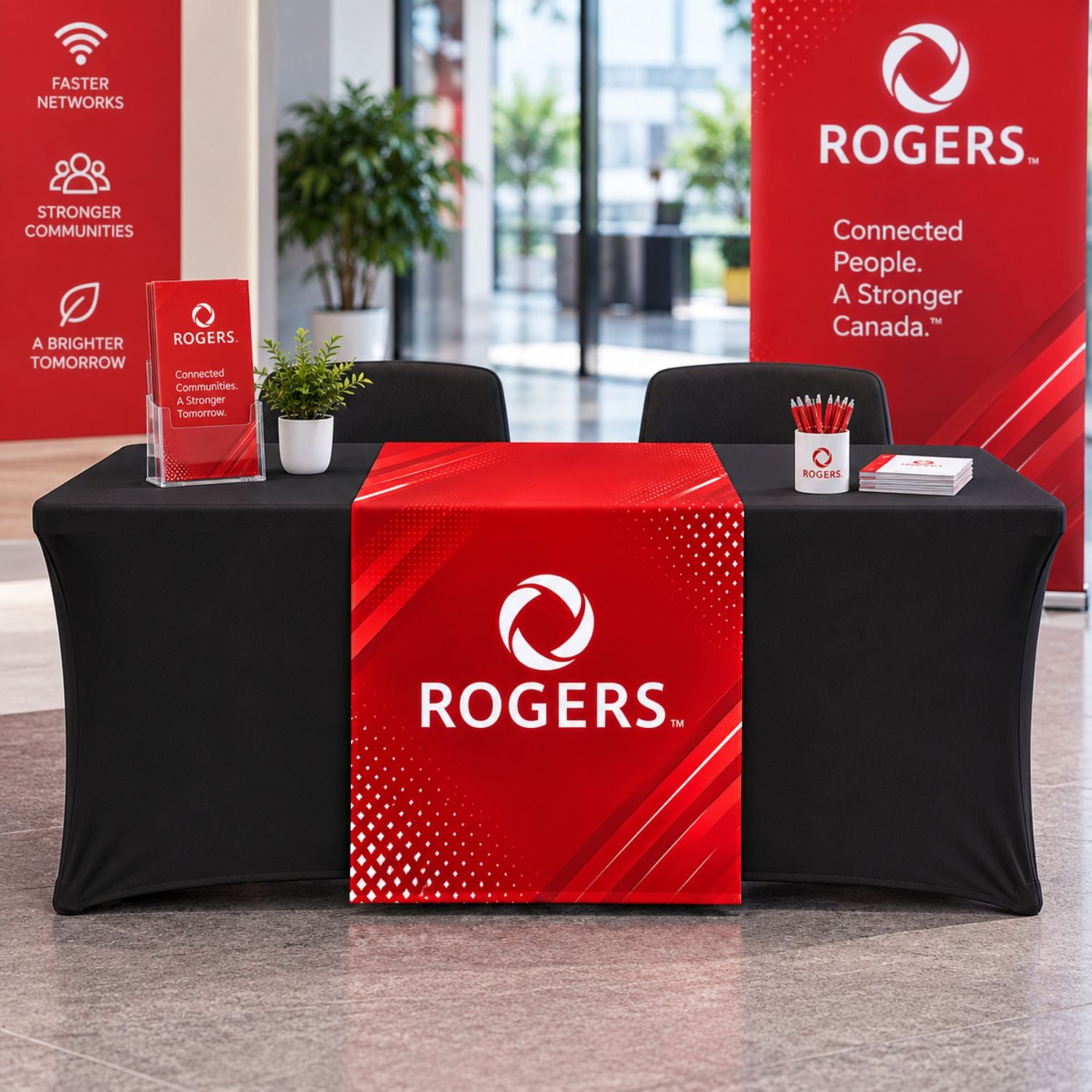 Sublimated Table Runner, 30x90, Covers Front, Top and Back
