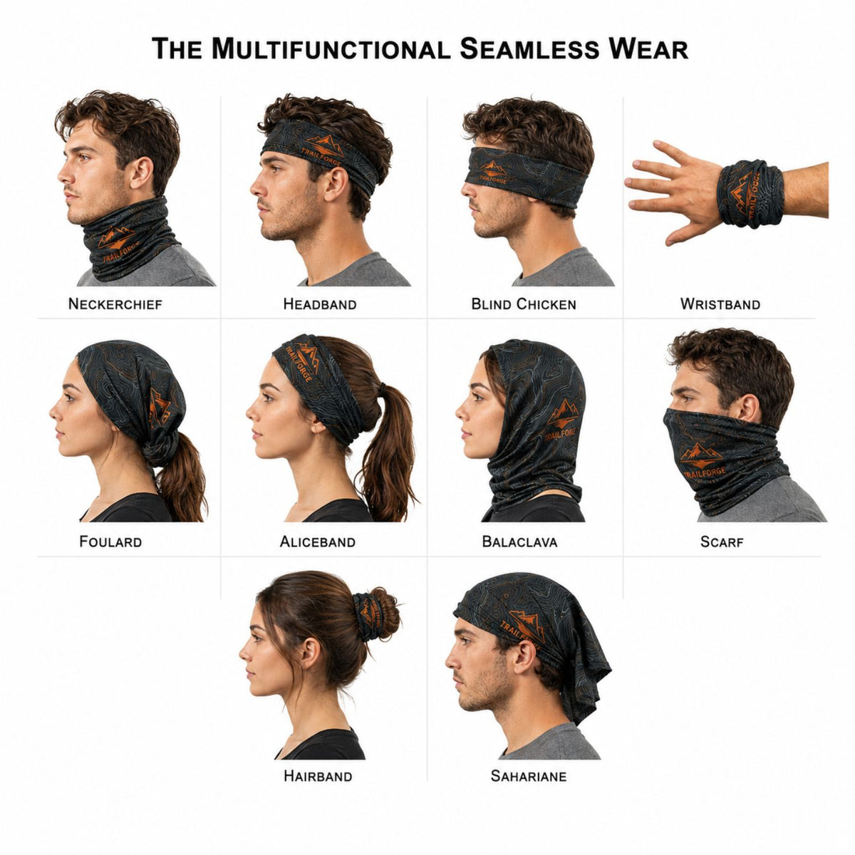 Domestic Made Sublimated Multifunction Tubular Headwear (Fandana Bandana)
