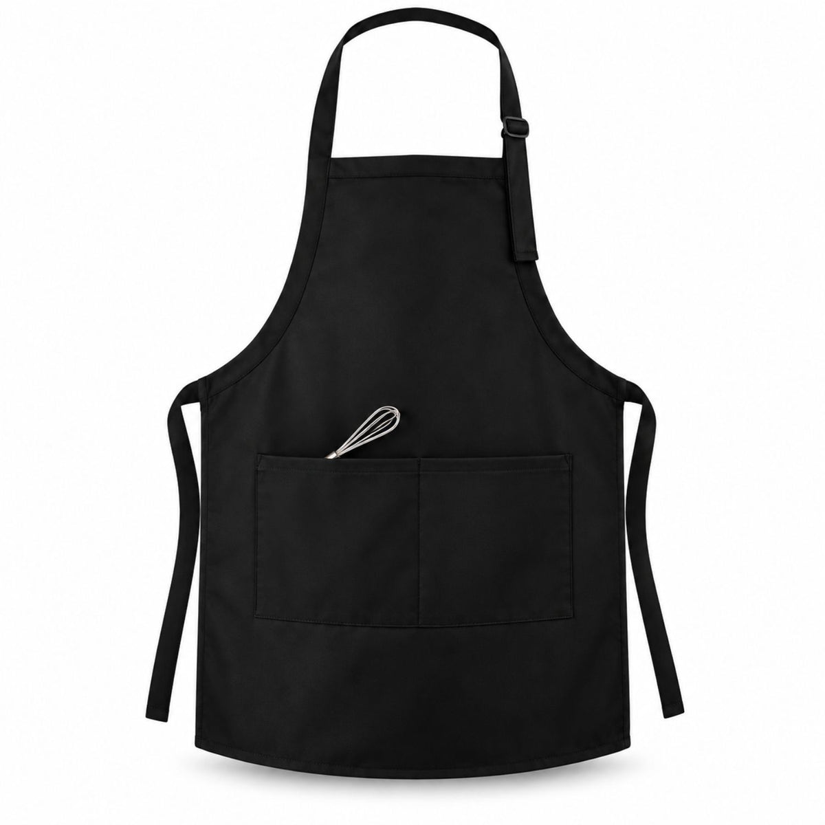 Twill Bib Apron, 25x28, 2 Pockets, Adjustable Neck, Blank Only