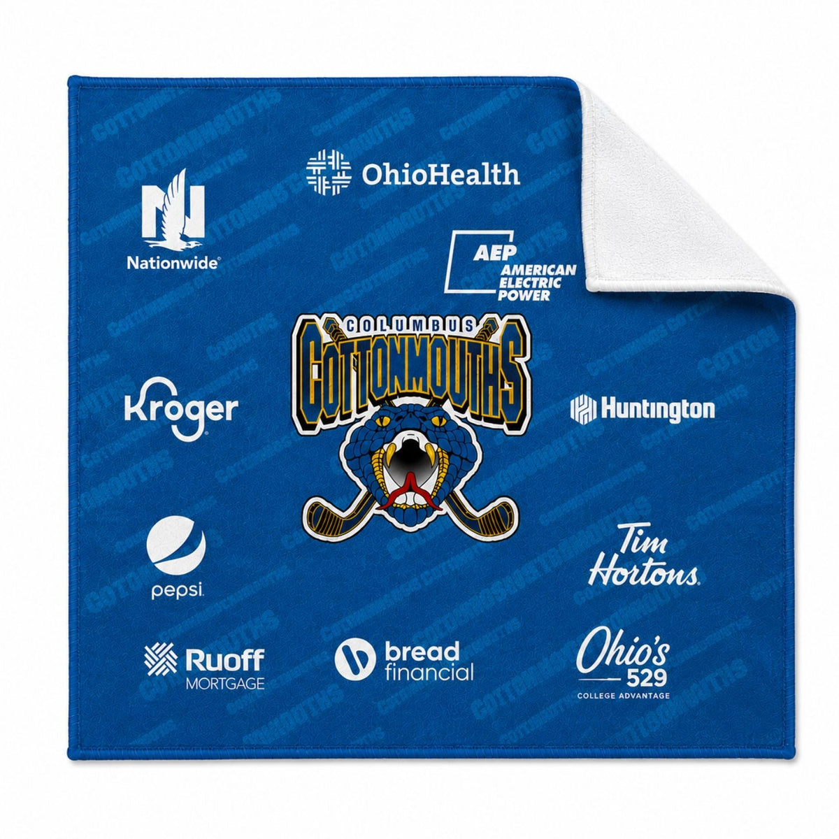 Microfiber Dri-Lite Terry Rally, Sweat, Skate Towel, 15x15, Sublimated Edge to Edge 1 side