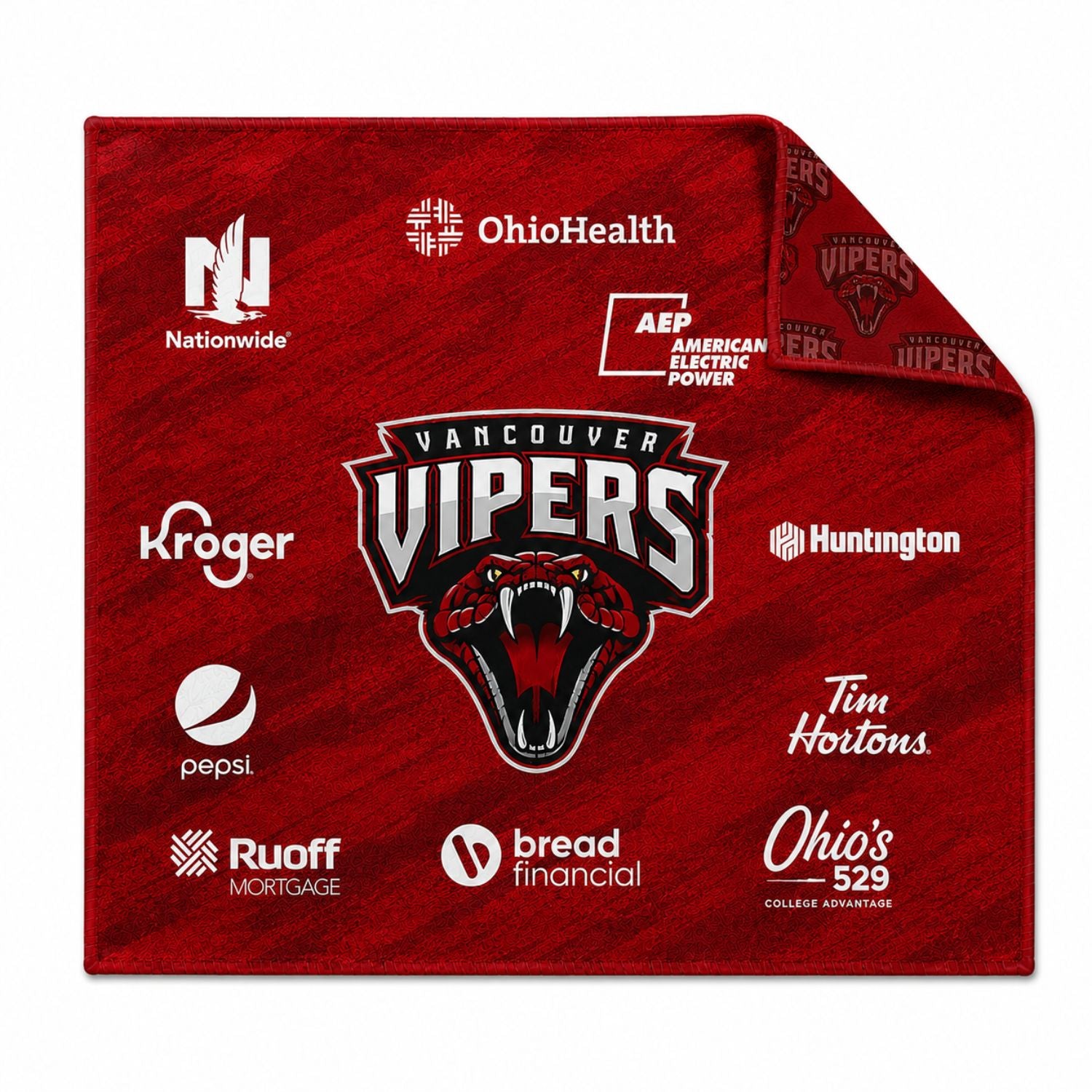 Colored Microfiber Dri-Lite Terry Rally, Sports, Skate Towel, 15x15, Sublimated Edge to Edge 2 sides