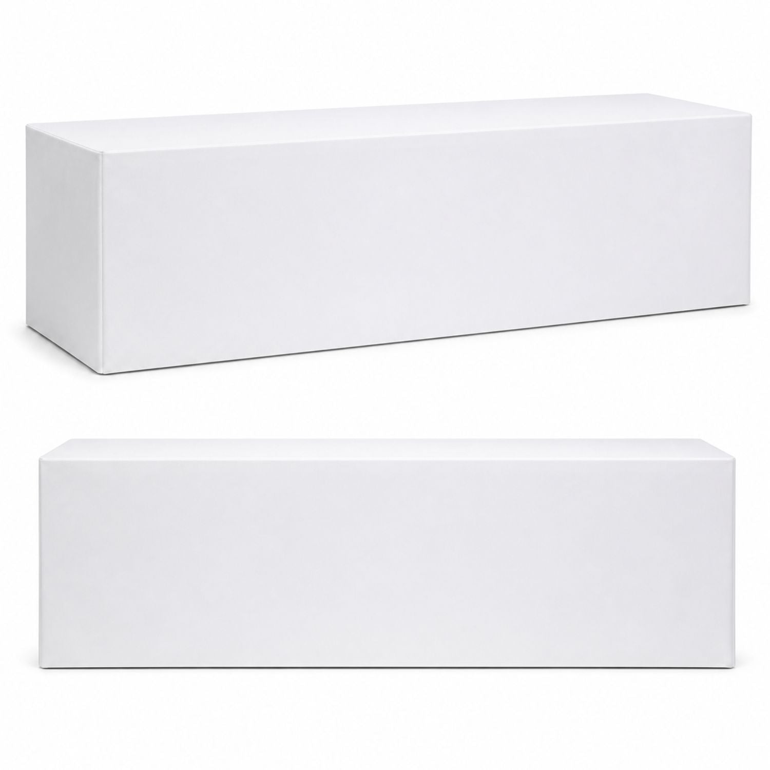 Sublimated Box Style Fitted Tablecloth for 8' Table, 4 sided, Closed back
