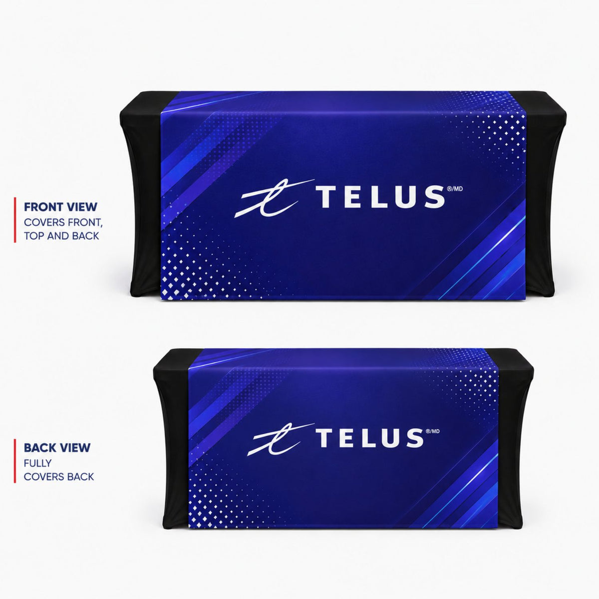 Sublimated Table Runner, 60x90, Covers Front, Top and Back