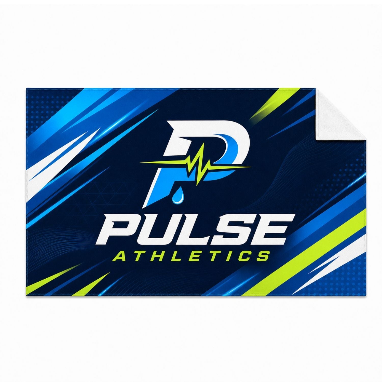 Plush and Soft Velour Terry Cotton Blend Colored Sports, Sweat Towel, 12x18, Sublimated Edge to Edge