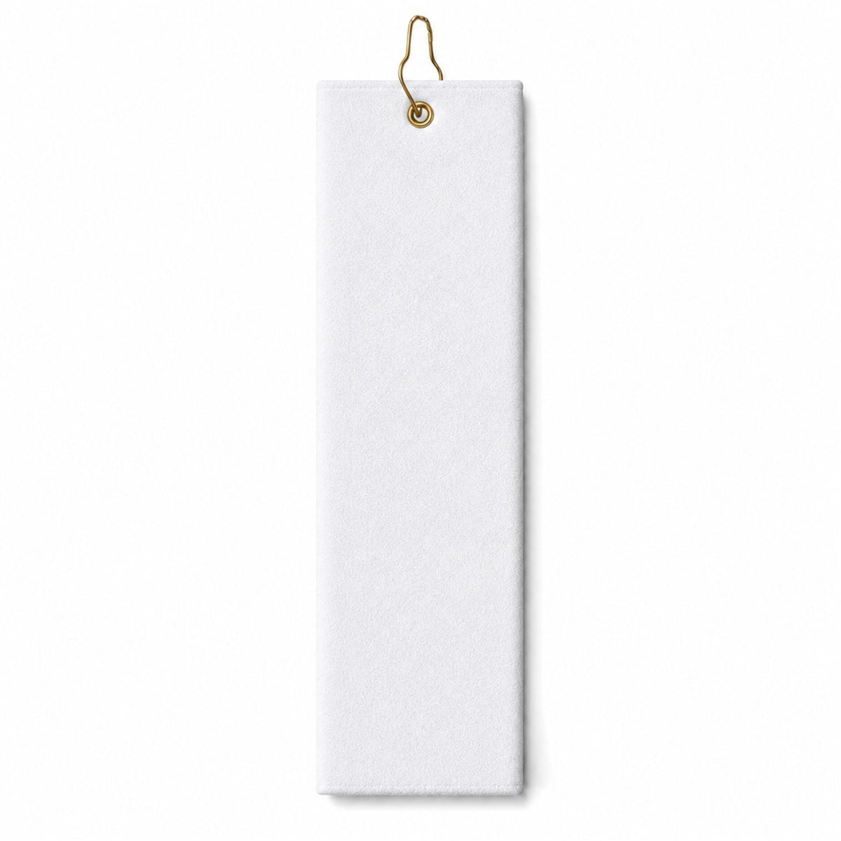 Plush Velour Terry Cotton blend Golf Towel, Finished size 5x18, Trifold Grommet and Hook, Sublimated