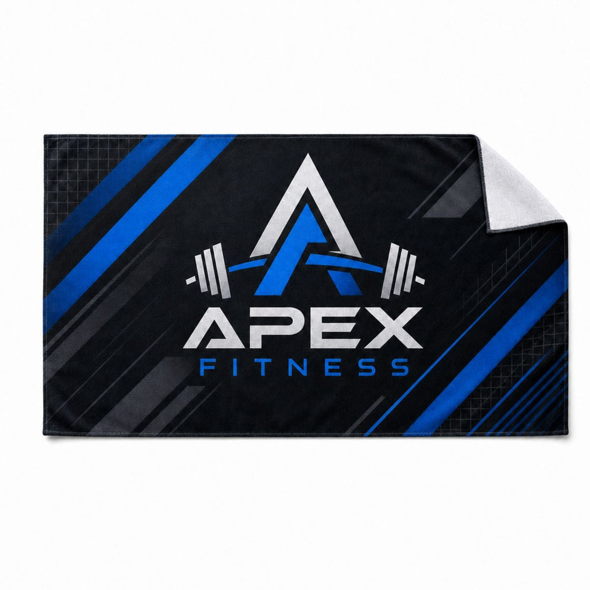 Serviette de sport, d'entraînement, de fitness en mélange de coton velours éponge doux et moelleux, 15x25, Sublimation 1 côté.