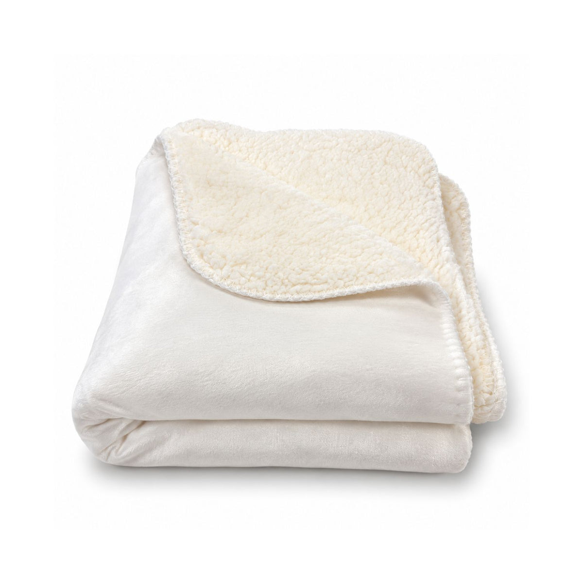 Sherpa Lined Micro Mink Throw Blanket, 50x60, Blank Only
