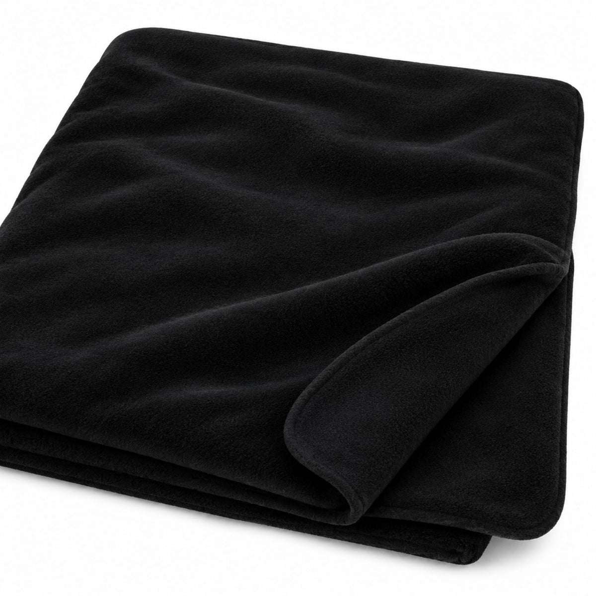 Fleece Blanket, 50 x 60, Black, Blank Only