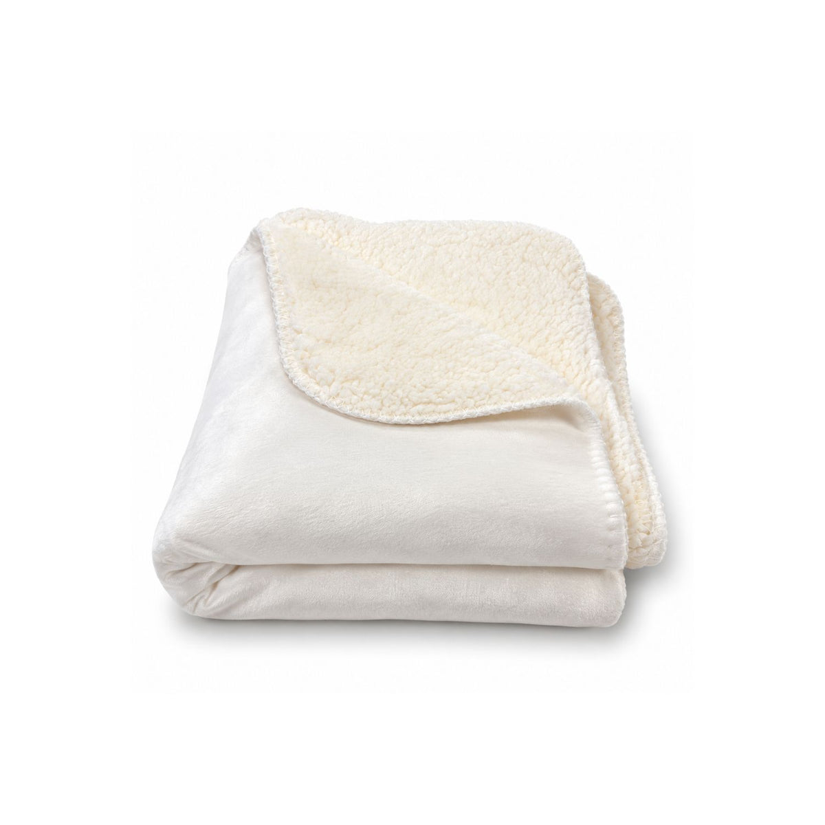 Sherpa Lined Micro Mink Throw Blanket, 30x60, Blank Only