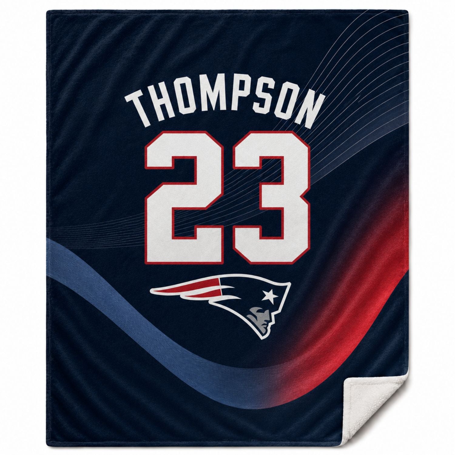 Team Blanket in Plush and cozy Mink Flannel Fleece, 60x80, Queen Bed size, Sublimated edge to edge
