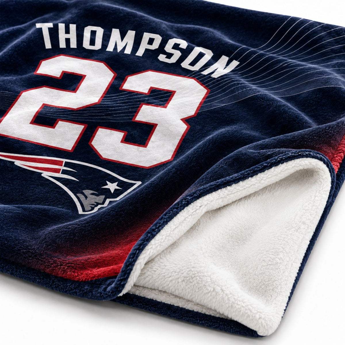 Team Blanket in Plush and cozy Mink Flannel Fleece, 60x80, Queen Bed size, Sublimated edge to edge