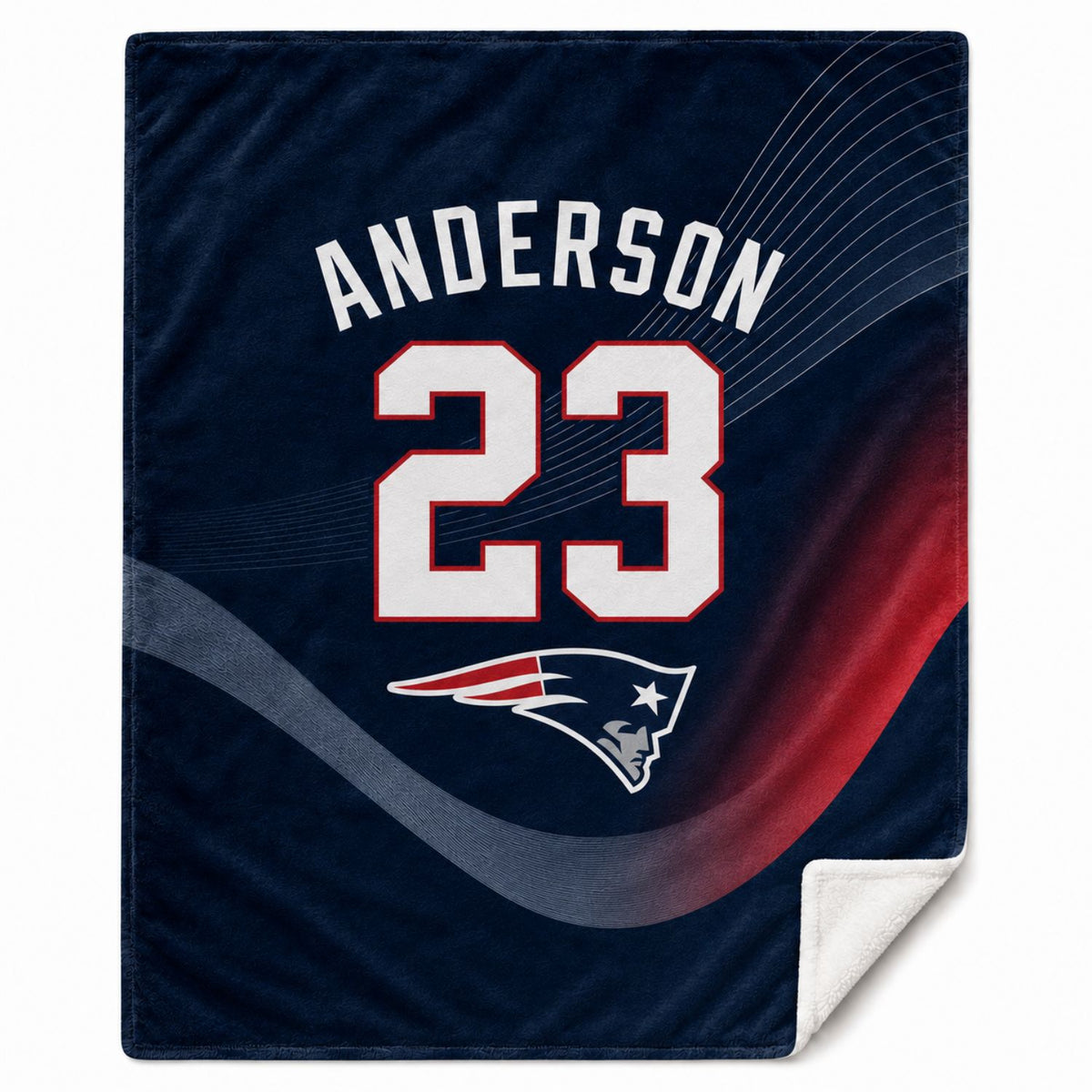 Team Blanket in Plush and cozy Mink Flannel Fleece, 30x40, Lap Blanket, Sublimated edge to edge