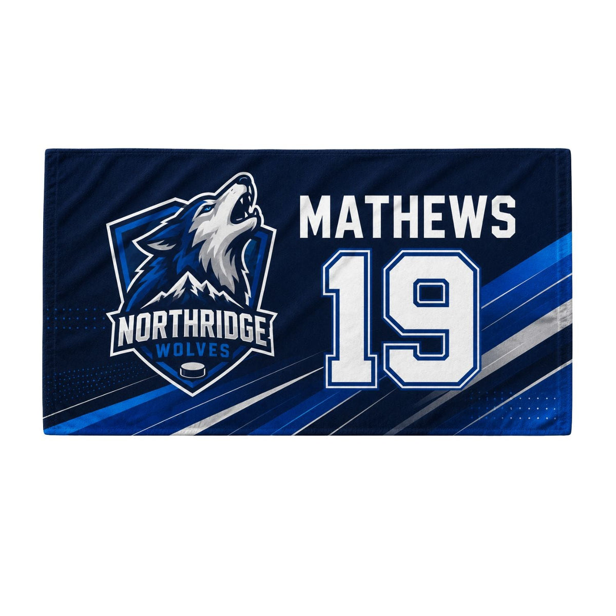 Team Towel in HEAVIER Plush and Soft Velour Terry Cotton Blend, 30x60, Sublimated Shower Towel