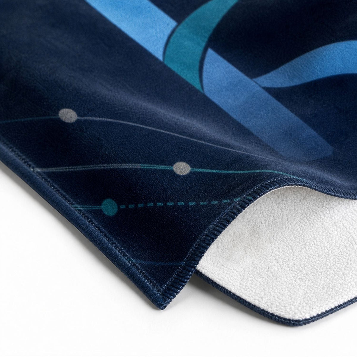 Heavier Weight, Plush Velour Terry Cotton Blend Beach Towel, 30x60, Sublimated Logo Edge to Edge