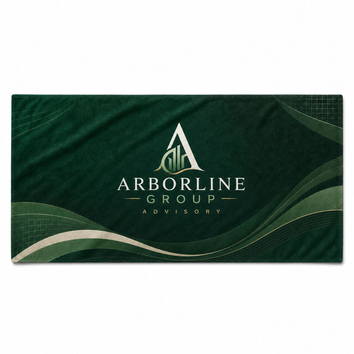 Heaviest Weight, Plush Velour Terry Cotton Blend Beach Towel, 30x60, Sublimated Logo Edge to Edge