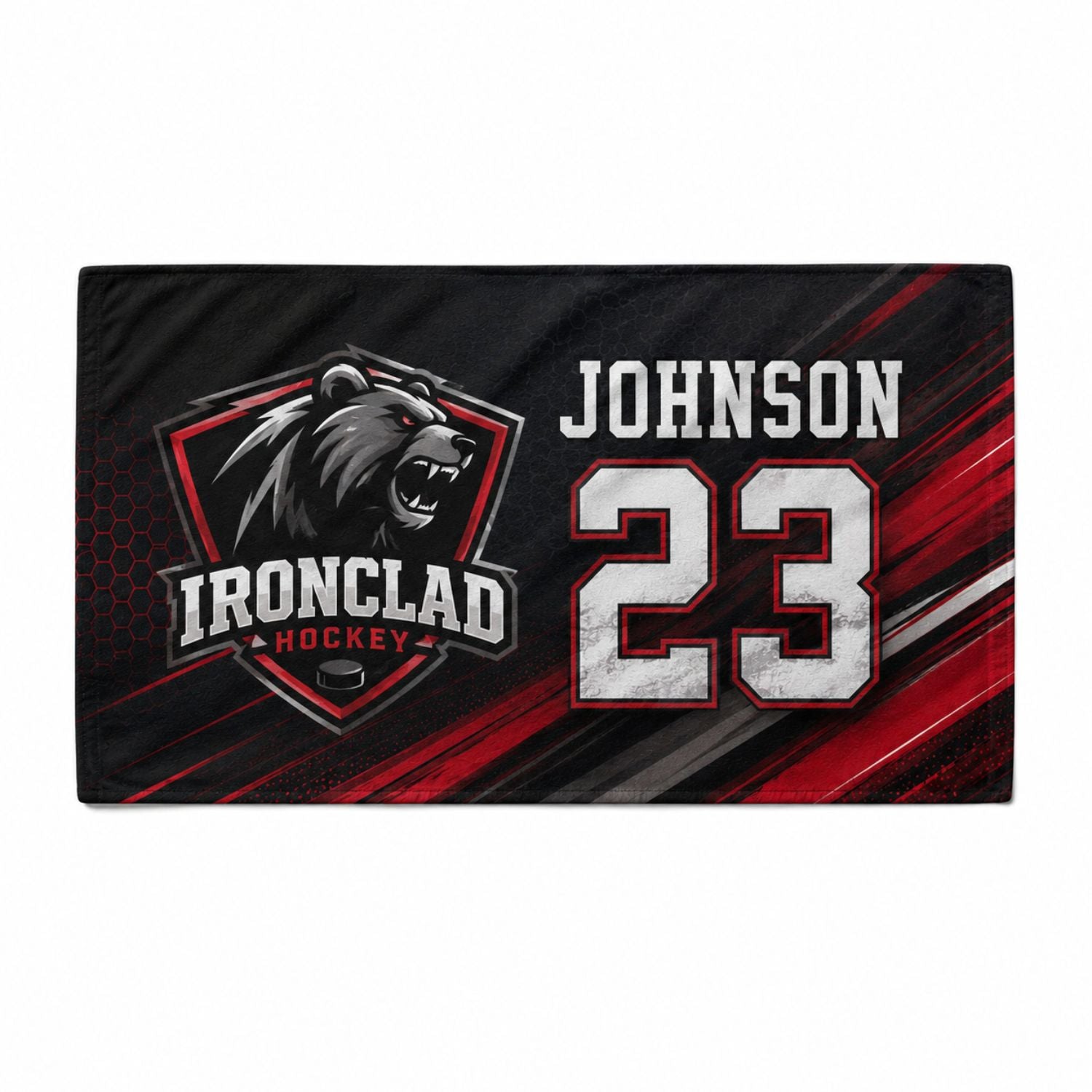 Team Towel in HEAVIEST Plush and Soft Velour Terry Cotton Blend, 30x60, Sublimated Shower Towel