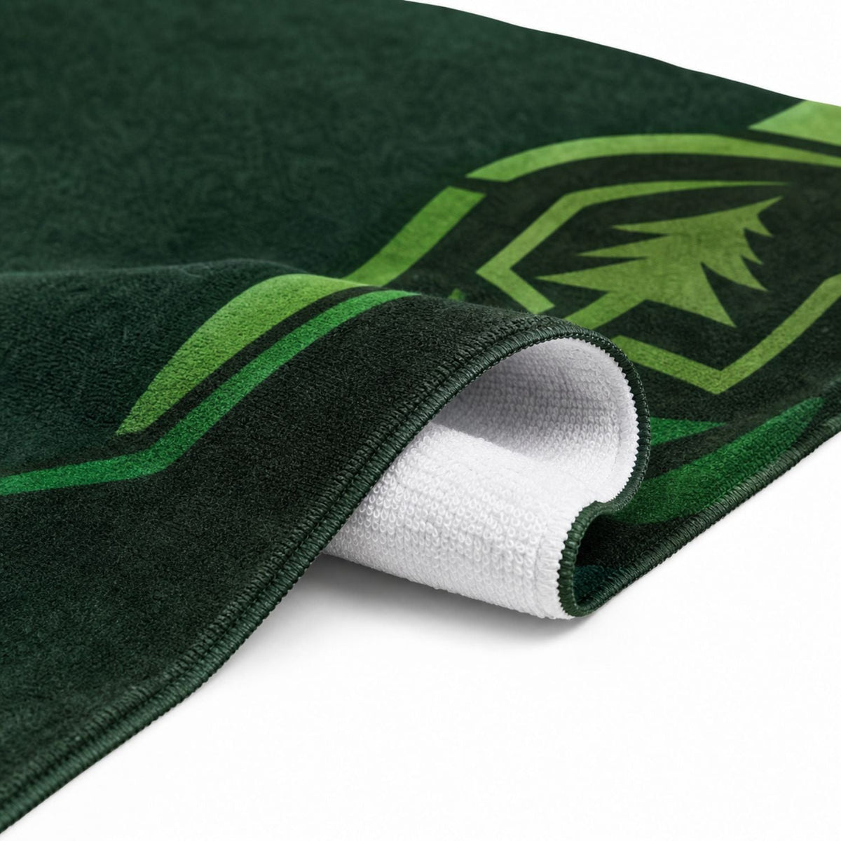 Heaviest Weight, Plush Velour Terry Cotton Blend Beach Towel, 30x60, Sublimated Logo Edge to Edge