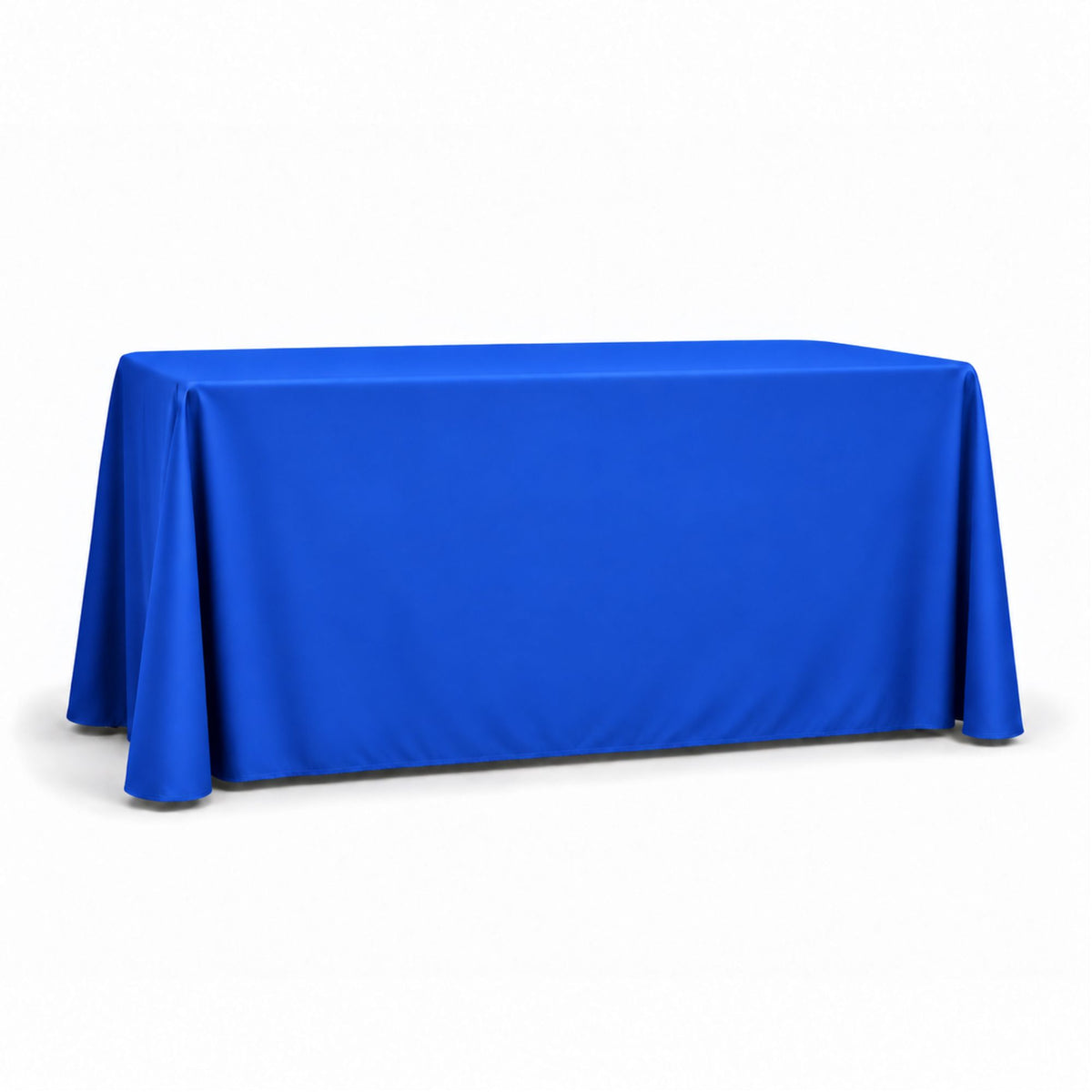 Polycotton Twill Table Throw for 6′ Table – Drape Style, 4-Sided, Closed Back, Blank Only