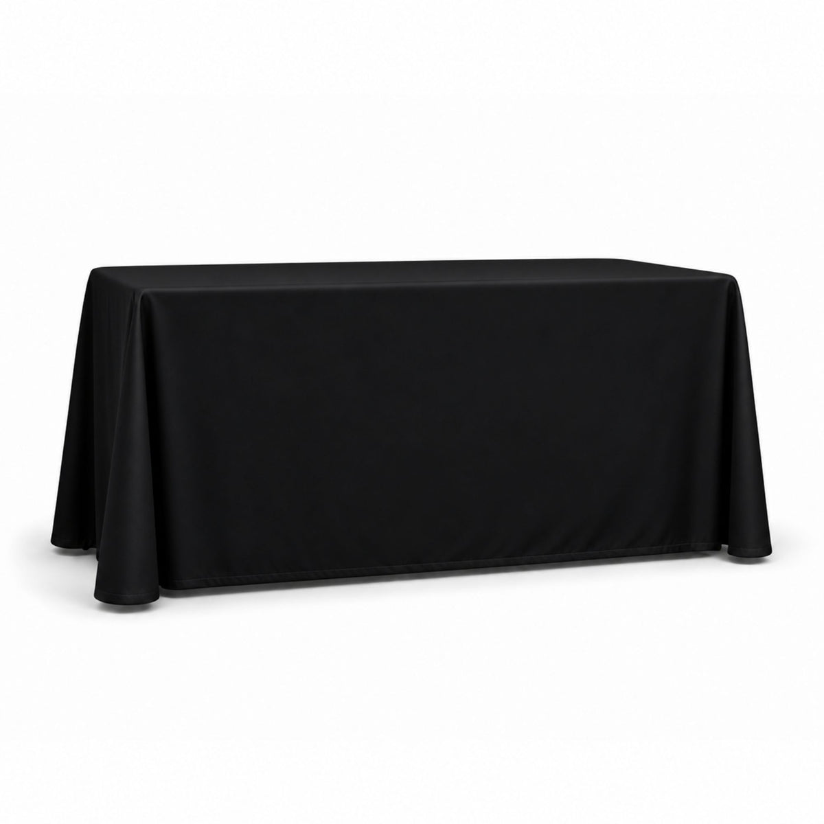 Polycotton Twill Table Throw for 6′ Table – Drape Style, 4-Sided, Closed Back, Blank Only