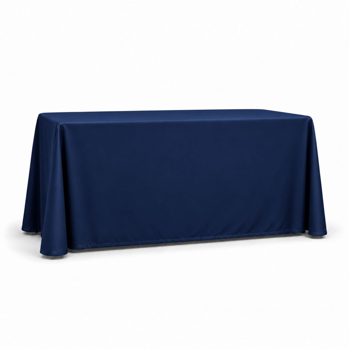 Polycotton Twill Table Throw for 6′ Table – Drape Style, 4-Sided, Closed Back, Blank Only