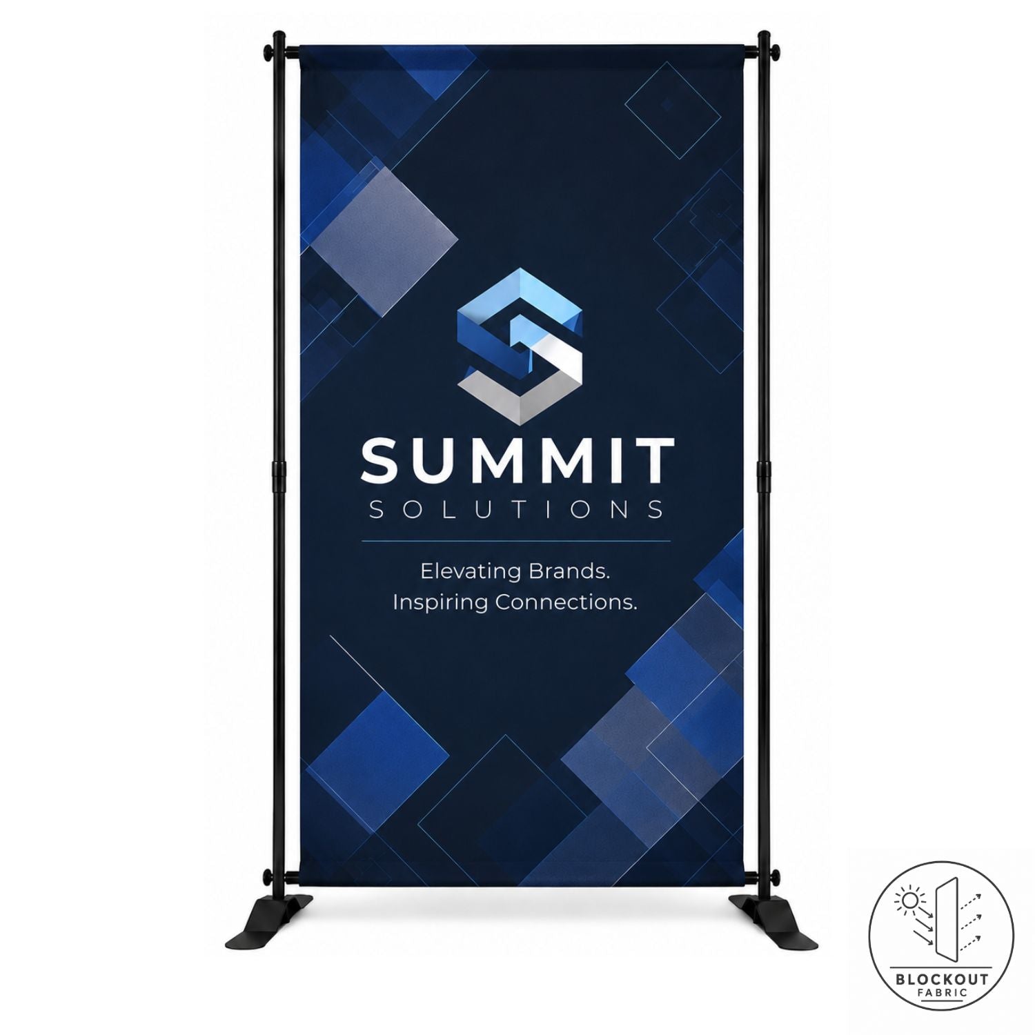 5' Exhibitor Expanding Display Kit, Media Wall, Backdrop, Superior Block Out Fabric