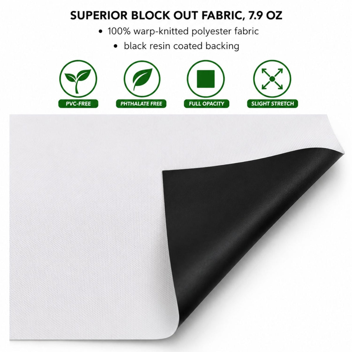 10' Straight Wall Tension Fabric Pop-up Display Kit with Wrap End Caps, Superior Block Out Fabric