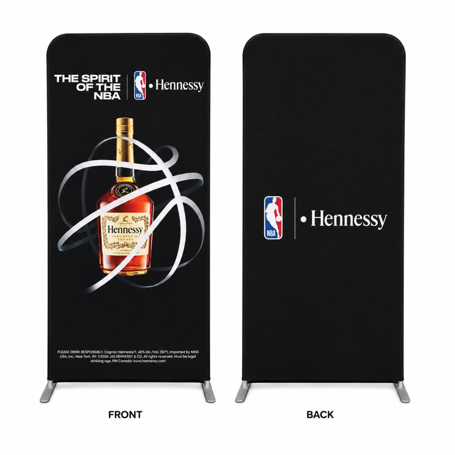 3'W x 78"H EuroFit Tension Fabric Banner Display Kit, Graphics Double Sided, NO SETUP CHARGE