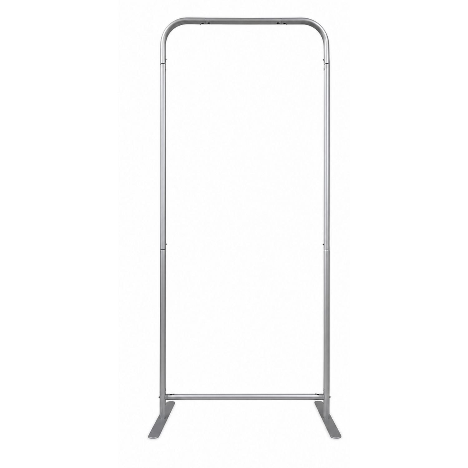 2'W x 78"H EuroFit Straight Banner Hardware Only, Frame and Carry Case. Graphics are not included