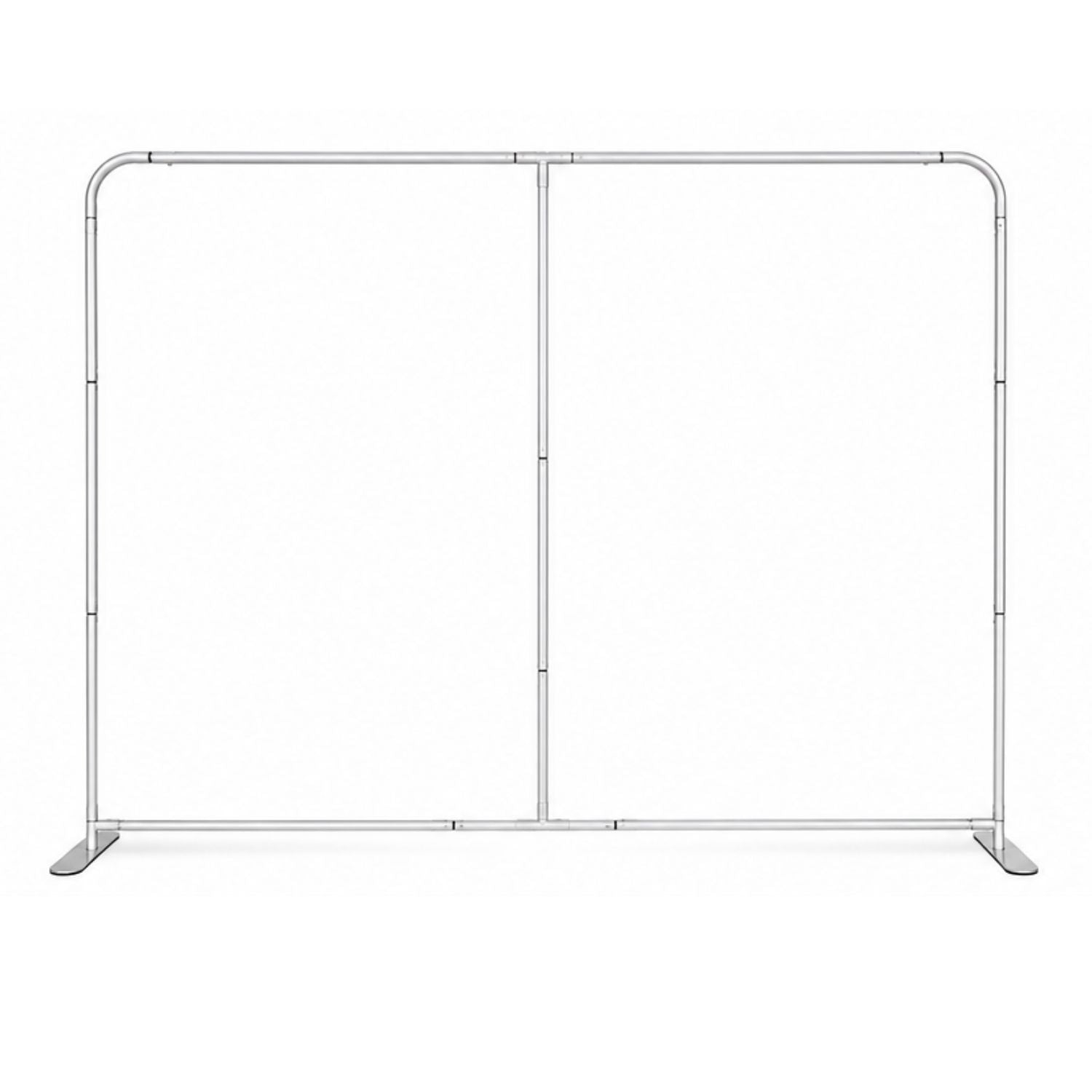 8'W x 8'H EuroFit Straight Wall Hardware Only, Frame and Carry Case. Graphics are not included