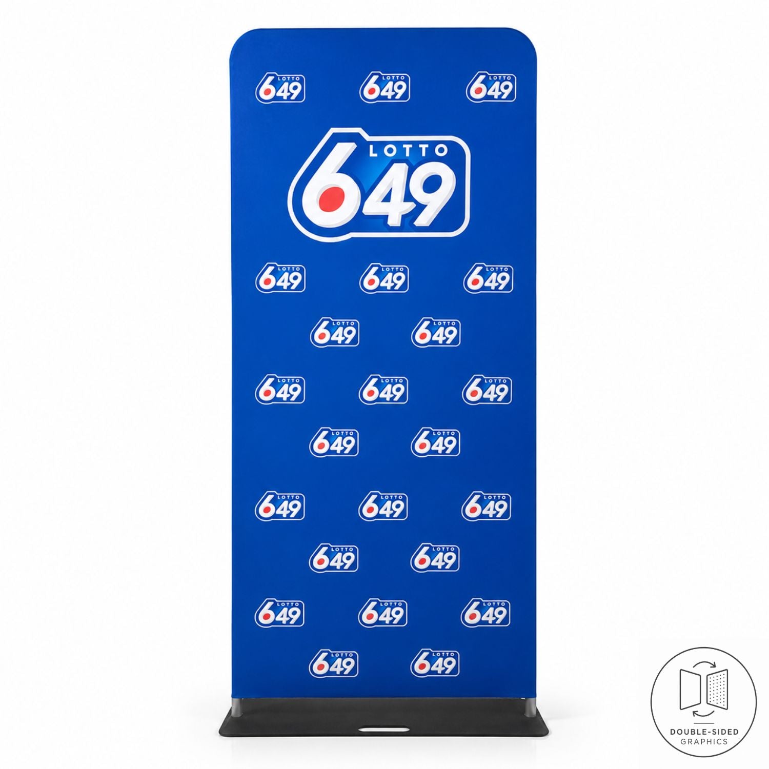 3'W x 90"H EuroFit Tension Fabric Banner with Steel Base, Graphics Double Sided, NO SETUP CHARGE