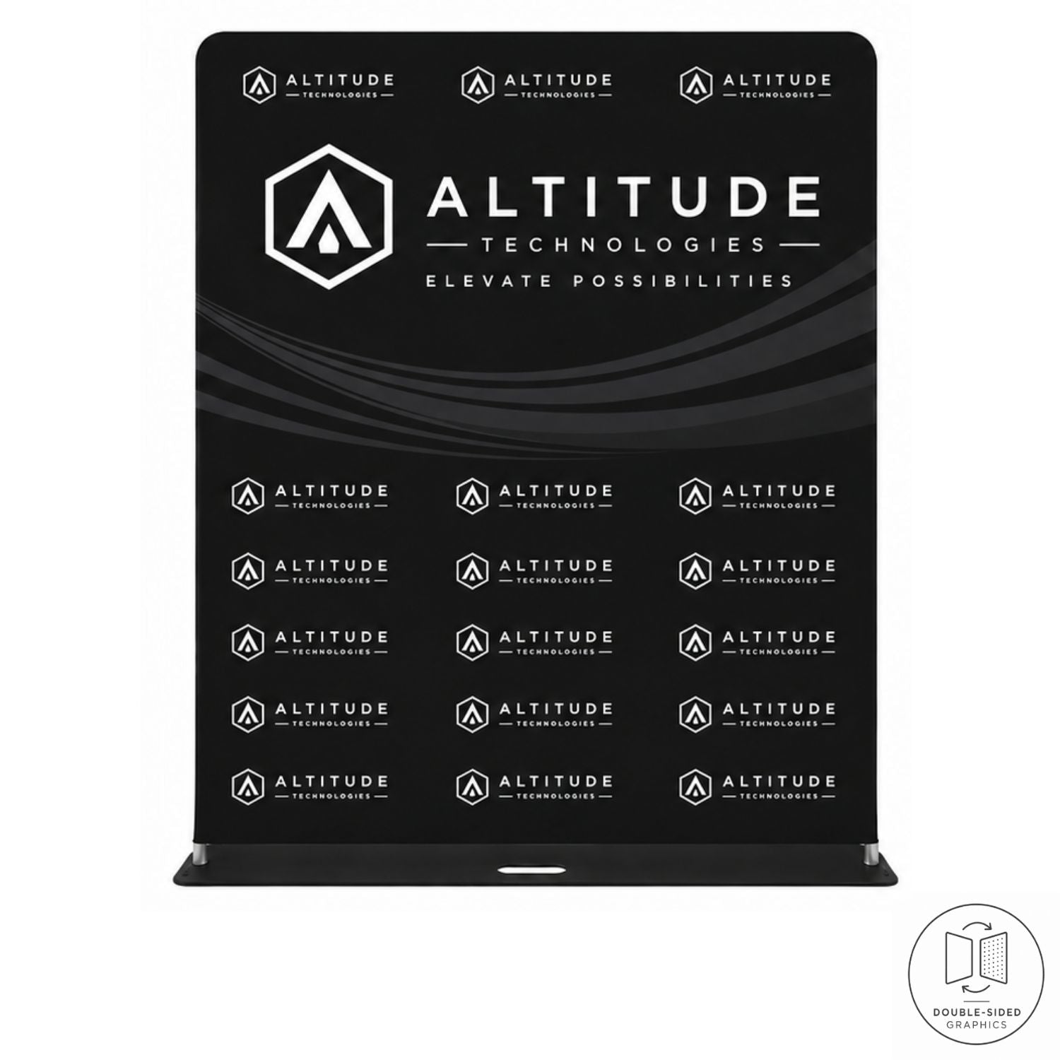 5'W x 90"H EuroFit Tension Fabric Banner with Steel Base, Graphics Double Sided, NO SETUP CHARGE