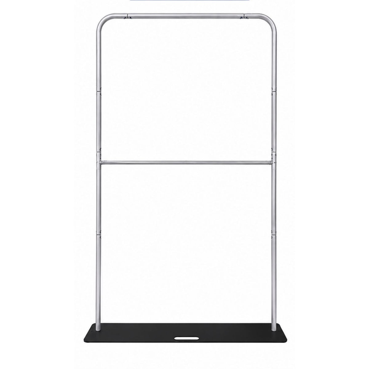 5'W x 90"H EuroFit Banner Hardware Only, Frame with Steel Base and Carry Case. Graphics not included