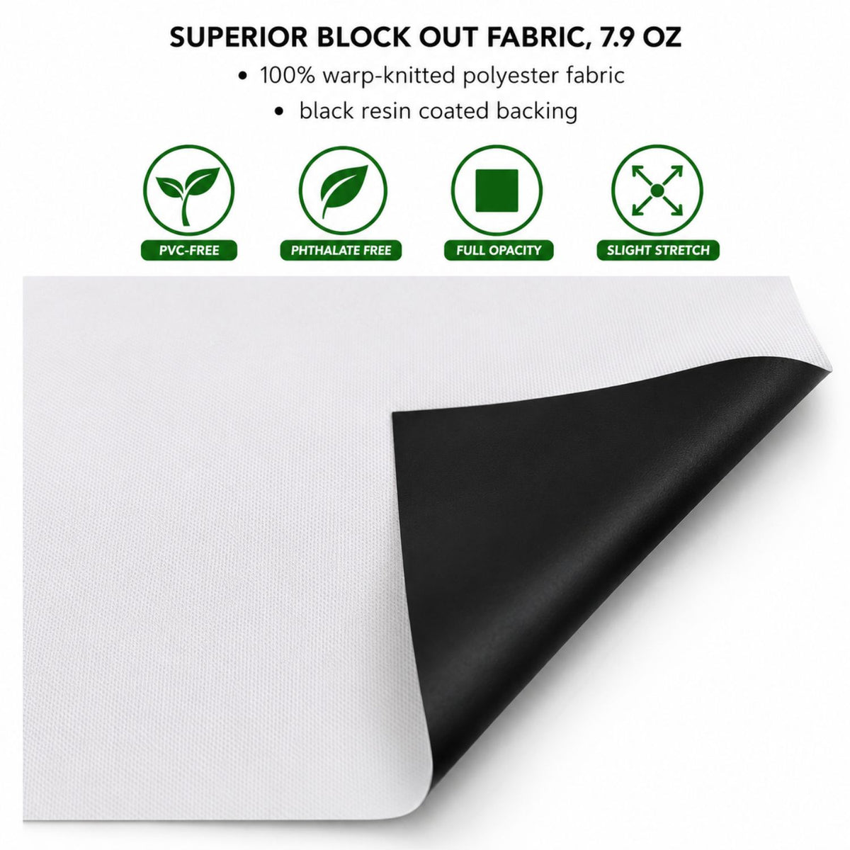 Replacement Graphics Single sided 5'w x 8'h, pole pocket top and bottom, Superior Block Out Fabric