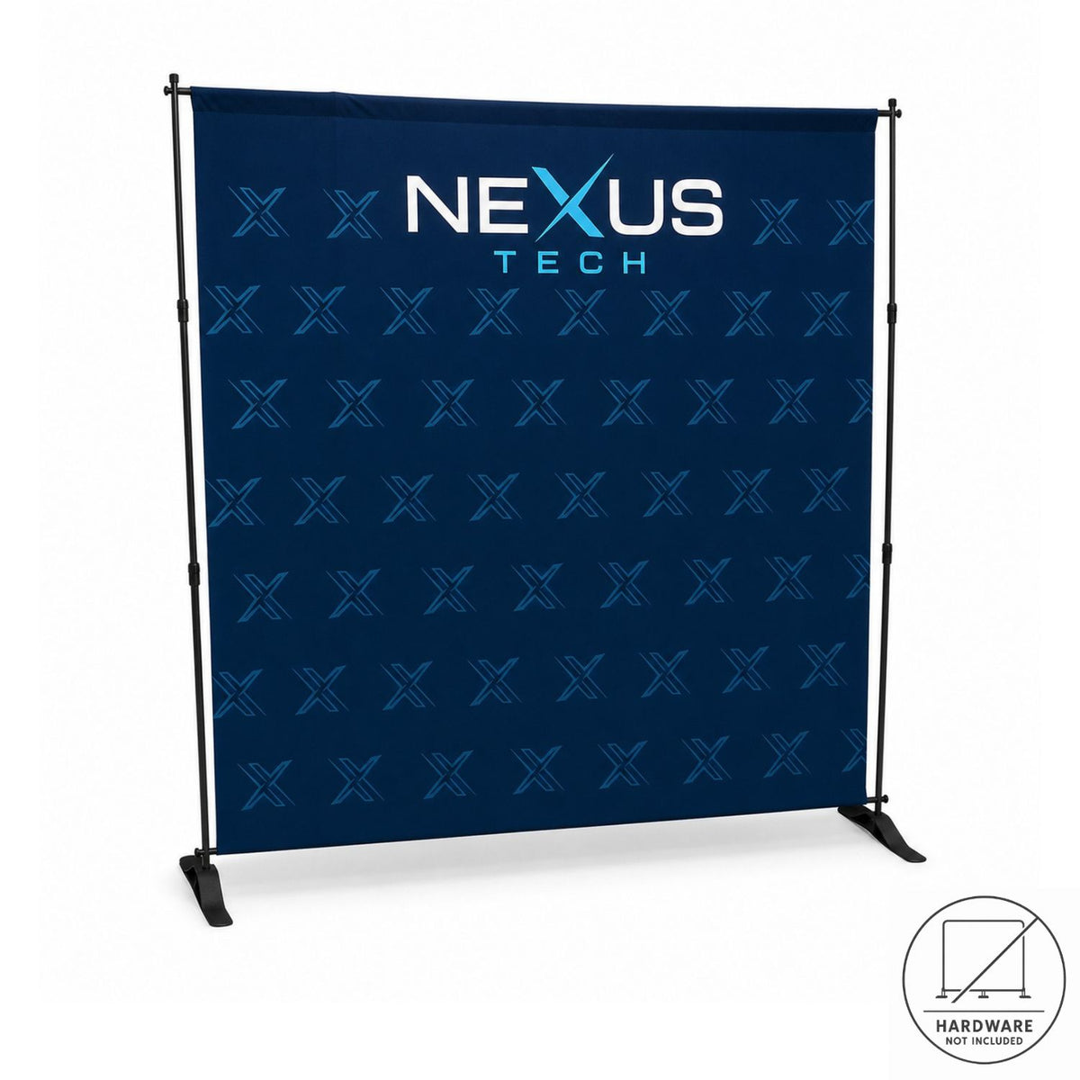Replacement Graphics Single sided 8'w x 8'h with pole pocket top and bottom, NO SETUP CHARGE