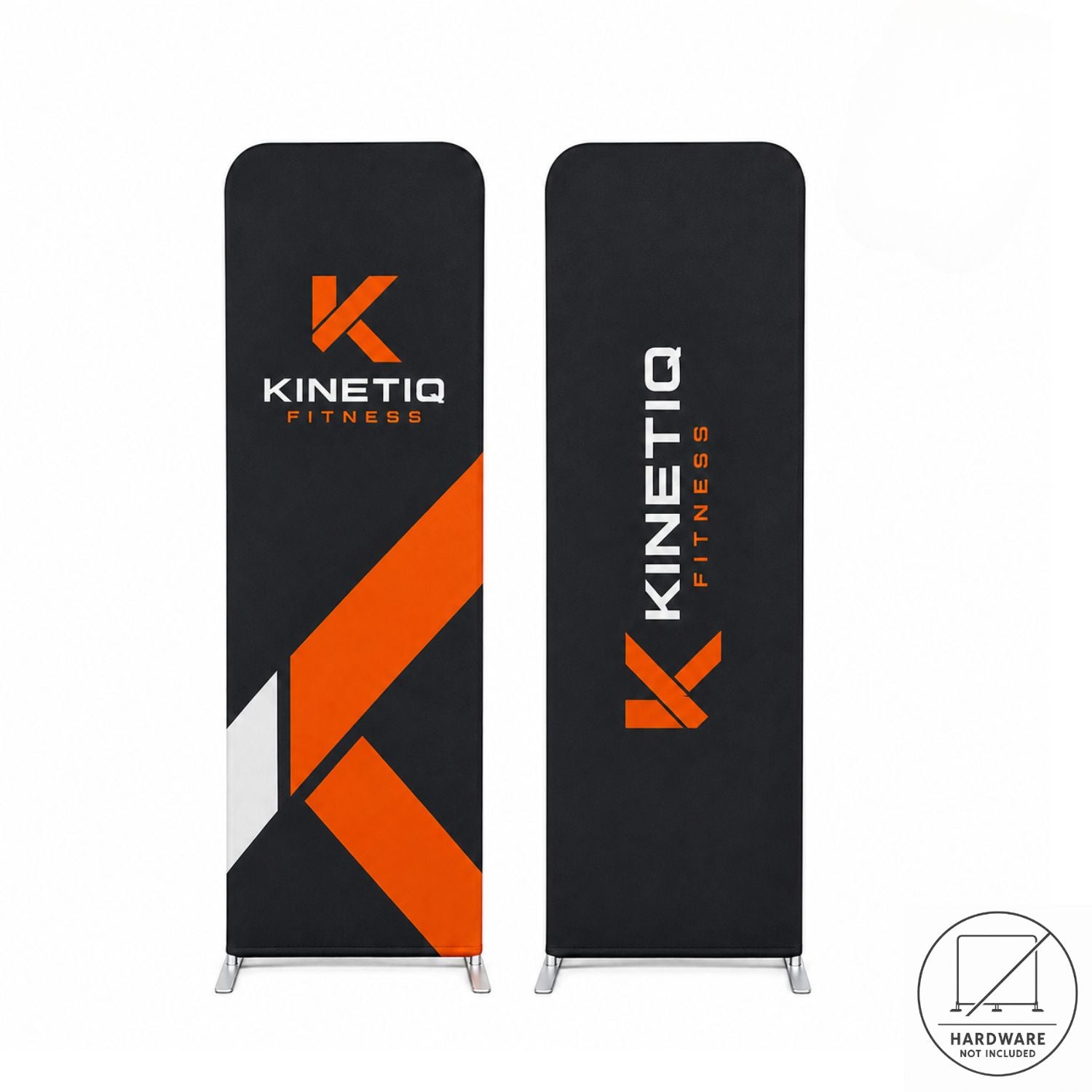 Replacement Graphics Double Sided 2'W x 78"H EuroFit Tension Fabric Slip on cover, NO SETUP CHARGE