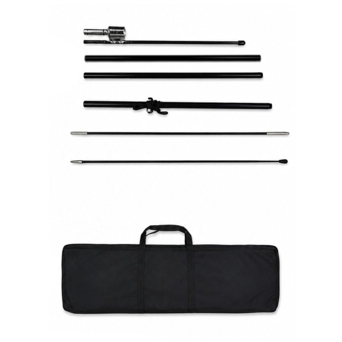 15' Large Feather Flag Kit, Full Color Graphics Single Sided, Outdoor Spike base and Bag Included
