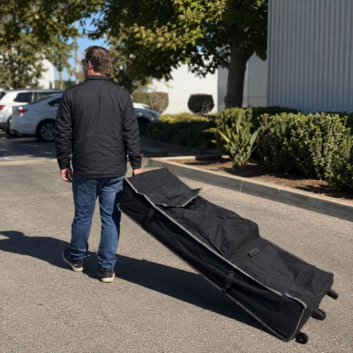 Case (Bag) with wheels, carry handle to transport 20'x10' or 15'x10' Tent and canopy