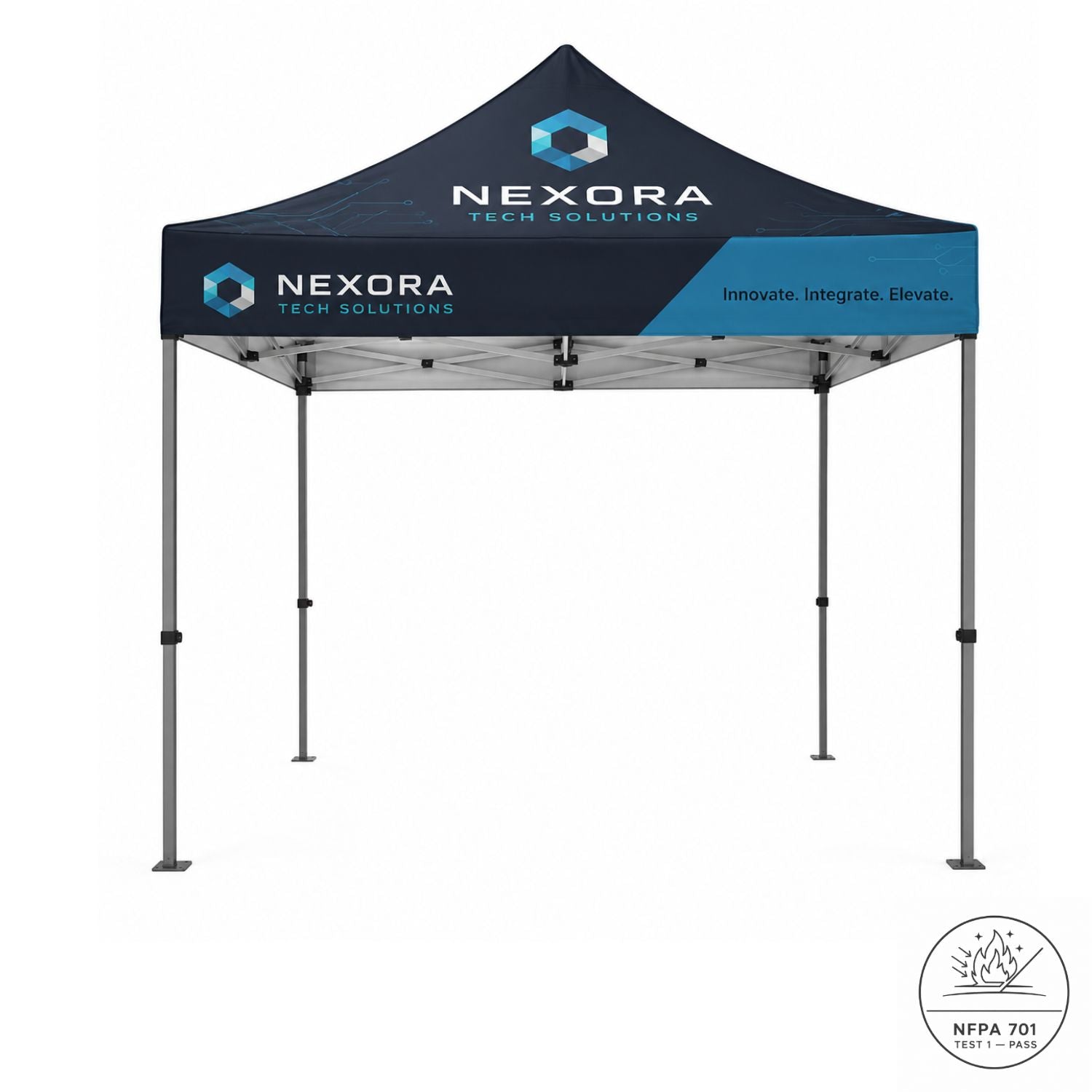 10' Steel Tent Kit, Includes Steel Frame and Sublimated Canopy Only